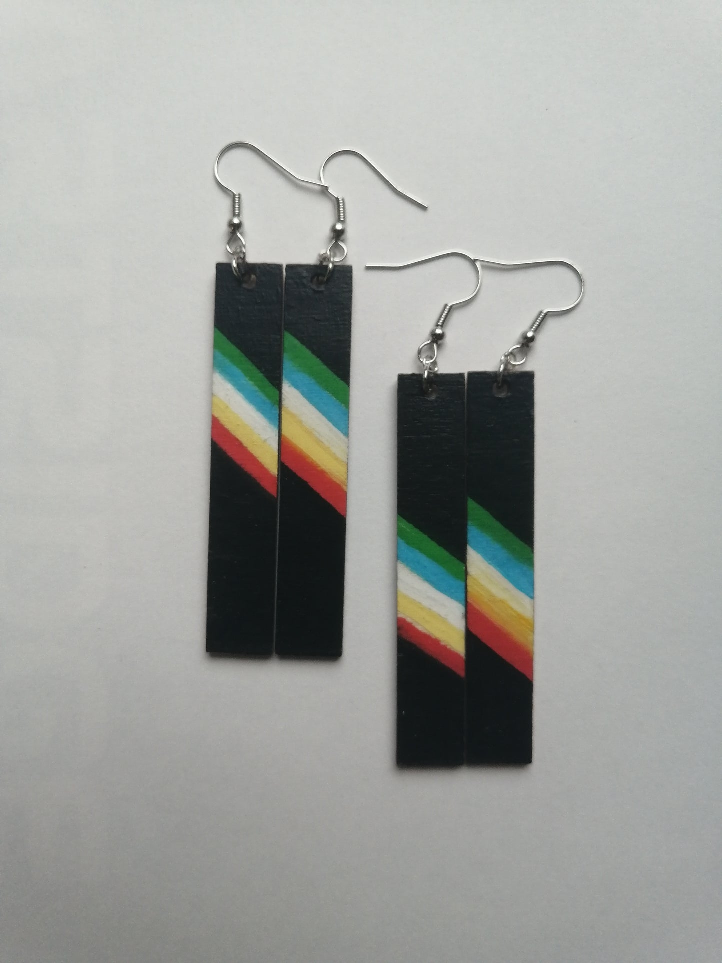 Disability Flag Earrings