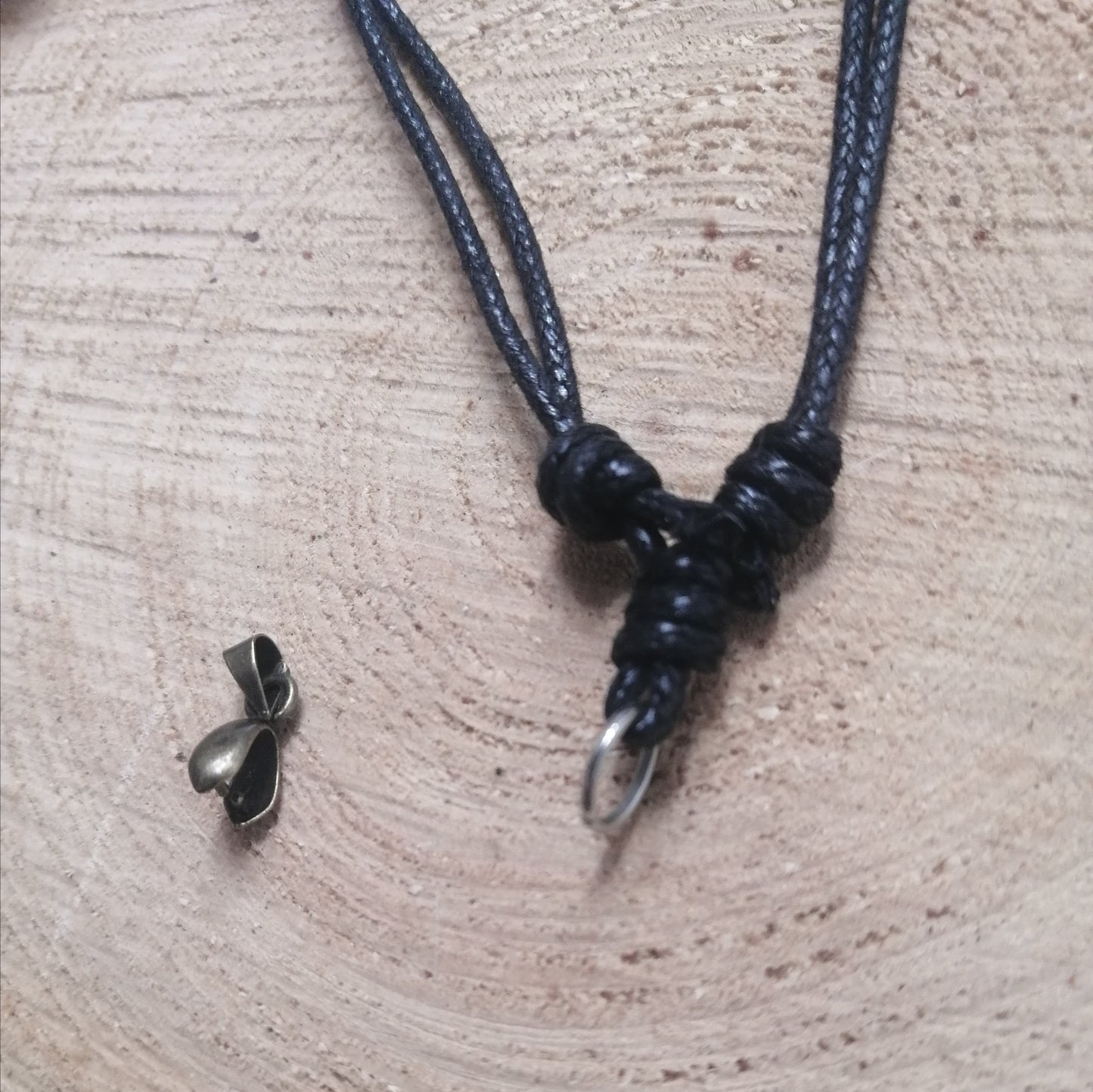 Thistle Hamsa Wooden Pendant